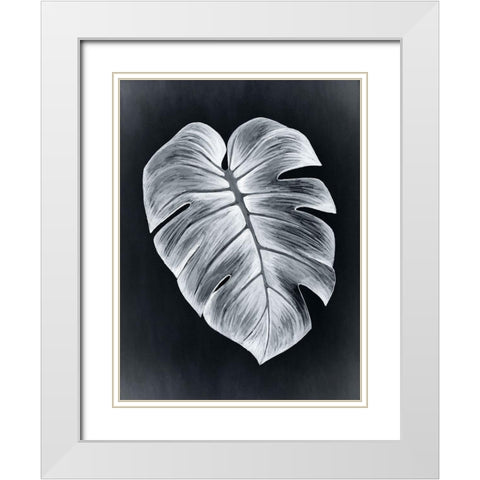 Verdure I Midnight White Modern Wood Framed Art Print with Double Matting by Urban Road