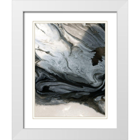 Vesuvius White Modern Wood Framed Art Print with Double Matting by Urban Road