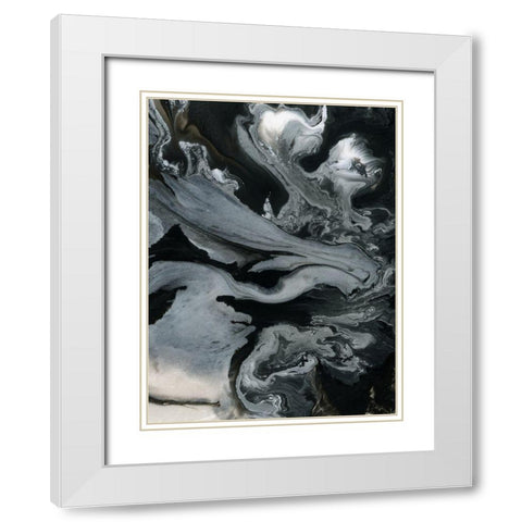 Villarrica White Modern Wood Framed Art Print with Double Matting by Urban Road