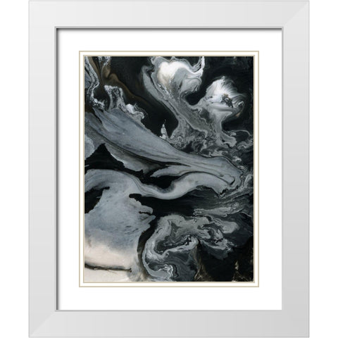 Villarrica White Modern Wood Framed Art Print with Double Matting by Urban Road