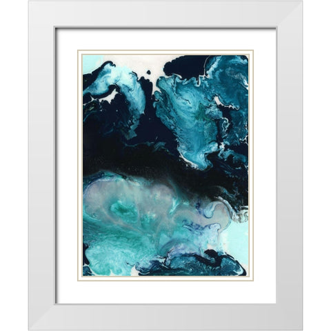 Apollo White Modern Wood Framed Art Print with Double Matting by Urban Road