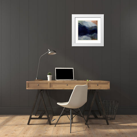 Burnished III  White Modern Wood Framed Art Print with Double Matting by Urban Road
