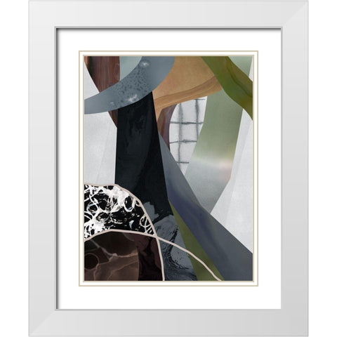 Wires Crossed White Modern Wood Framed Art Print with Double Matting by Urban Road