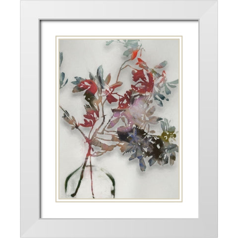 Winter Posy I  White Modern Wood Framed Art Print with Double Matting by Urban Road