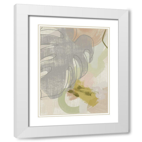 Subtropica I White Modern Wood Framed Art Print with Double Matting by Urban Road