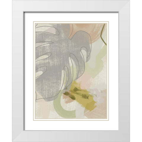 Subtropica I White Modern Wood Framed Art Print with Double Matting by Urban Road