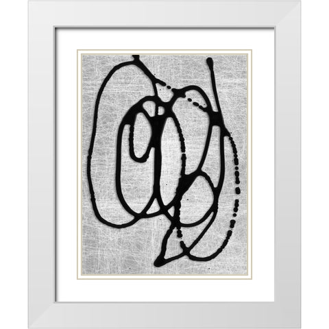 Duality I White Modern Wood Framed Art Print with Double Matting by Urban Road