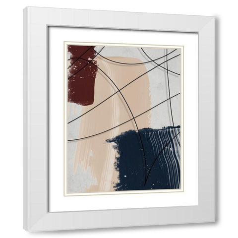 French Quarter I White Modern Wood Framed Art Print with Double Matting by Urban Road