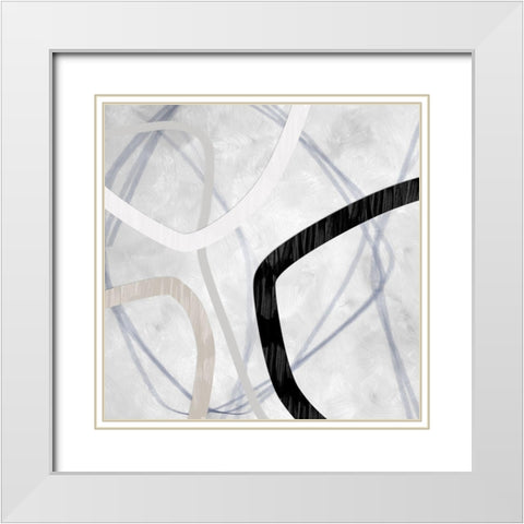 Caldera Art Print White Modern Wood Framed Art Print with Double Matting by Urban Road