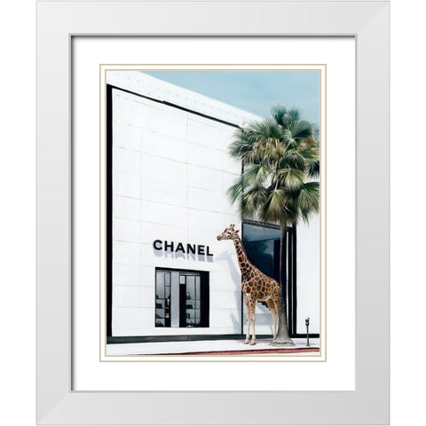 Rodeo Drive White Modern Wood Framed Art Print with Double Matting by Urban Road