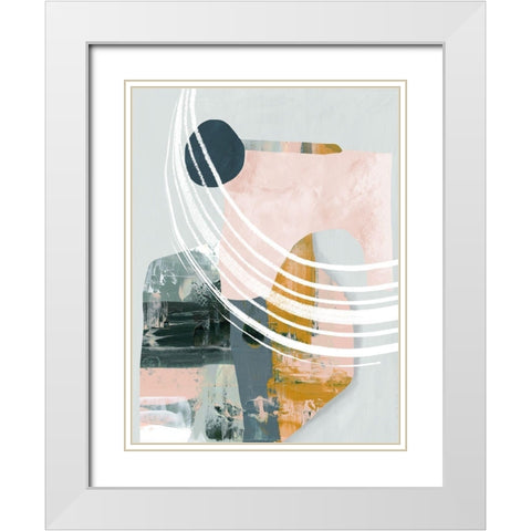 Opus I White Modern Wood Framed Art Print with Double Matting by Urban Road
