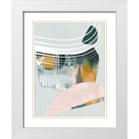 Opus II White Modern Wood Framed Art Print with Double Matting by Urban Road