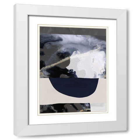 Lone Wolf I White Modern Wood Framed Art Print with Double Matting by Urban Road
