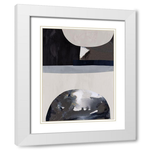 Lone Wolf II White Modern Wood Framed Art Print with Double Matting by Urban Road