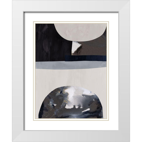 Lone Wolf II White Modern Wood Framed Art Print with Double Matting by Urban Road