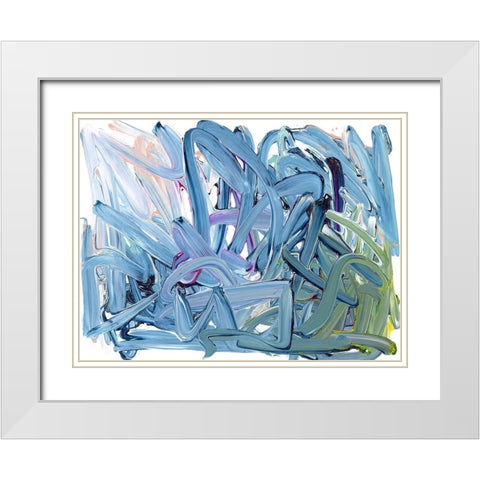 Baritone  White Modern Wood Framed Art Print with Double Matting by Urban Road