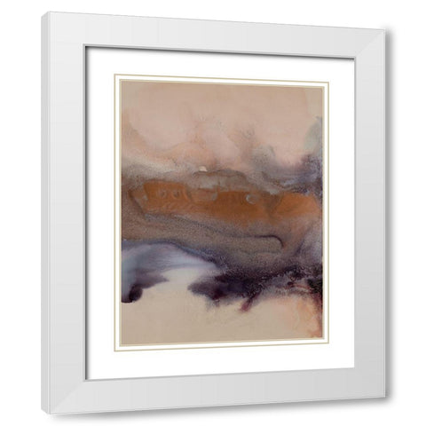 Wild Plum II White Modern Wood Framed Art Print with Double Matting by Urban Road
