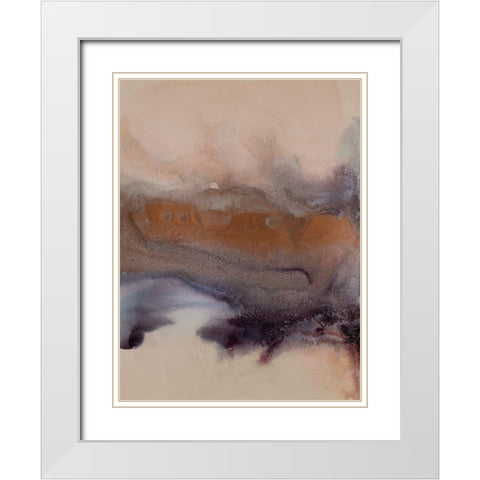 Wild Plum II White Modern Wood Framed Art Print with Double Matting by Urban Road