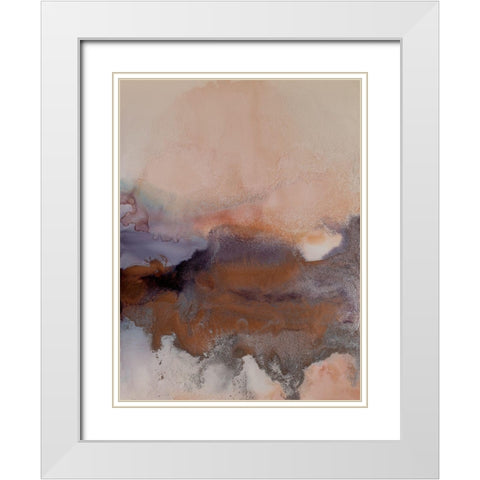 Wild Plum III White Modern Wood Framed Art Print with Double Matting by Urban Road