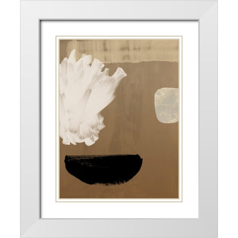 Brick and Mortar I White Modern Wood Framed Art Print with Double Matting by Urban Road