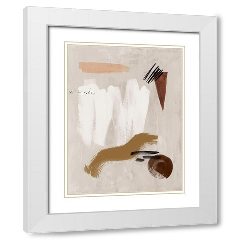 Dig Site I White Modern Wood Framed Art Print with Double Matting by Urban Road