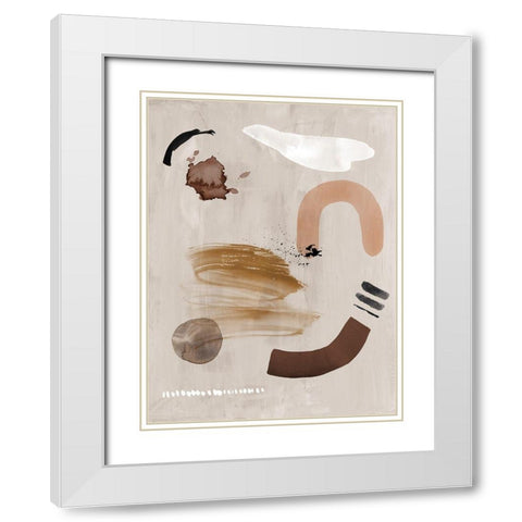 Dig Site II White Modern Wood Framed Art Print with Double Matting by Urban Road