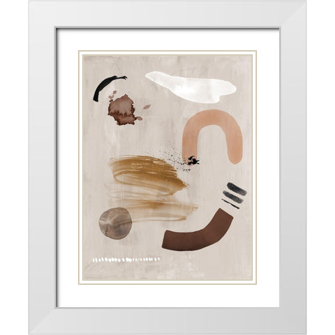 Dig Site II White Modern Wood Framed Art Print with Double Matting by Urban Road