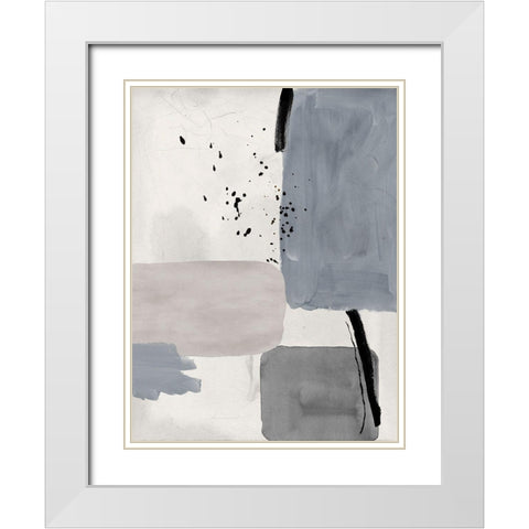 Concrete Decision I White Modern Wood Framed Art Print with Double Matting by Urban Road