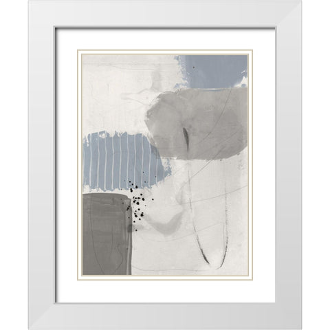 Concrete Decision II White Modern Wood Framed Art Print with Double Matting by Urban Road
