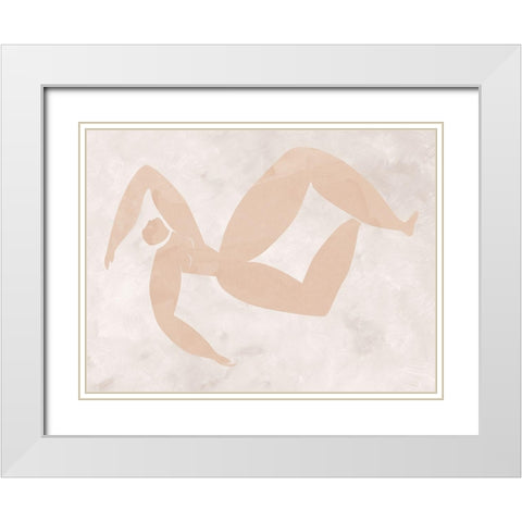 Amelie Cut-Out III White Modern Wood Framed Art Print with Double Matting by Urban Road