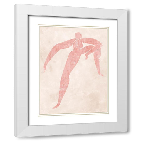 Marguerite Cut-Out II White Modern Wood Framed Art Print with Double Matting by Urban Road