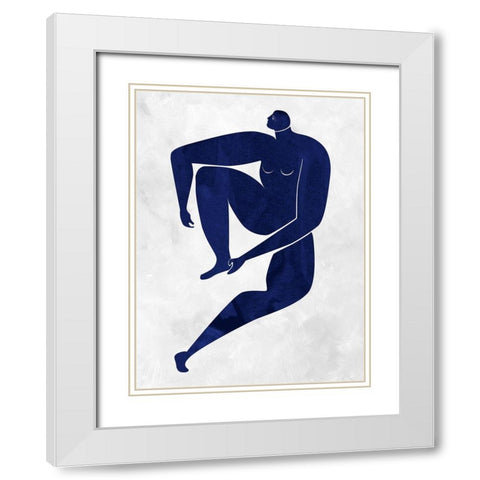 Gertrude Cut-Out I White Modern Wood Framed Art Print with Double Matting by Urban Road