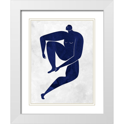 Gertrude Cut-Out I White Modern Wood Framed Art Print with Double Matting by Urban Road