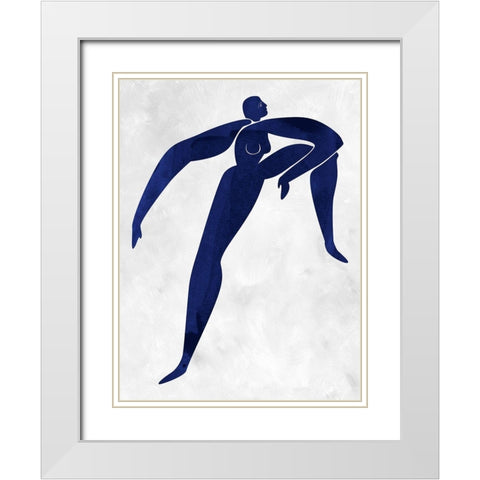Gertrude Cut-Out II White Modern Wood Framed Art Print with Double Matting by Urban Road