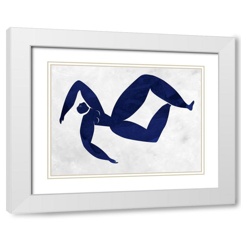 Gertrude Cut-Out III White Modern Wood Framed Art Print with Double Matting by Urban Road