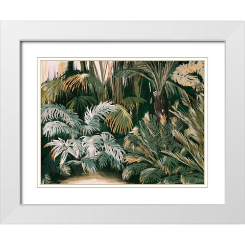 Lifes a Jungle White Modern Wood Framed Art Print with Double Matting by Urban Road
