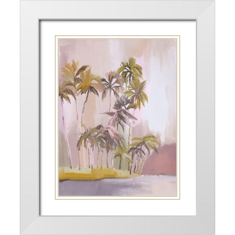 Island of Solitude White Modern Wood Framed Art Print with Double Matting by Urban Road