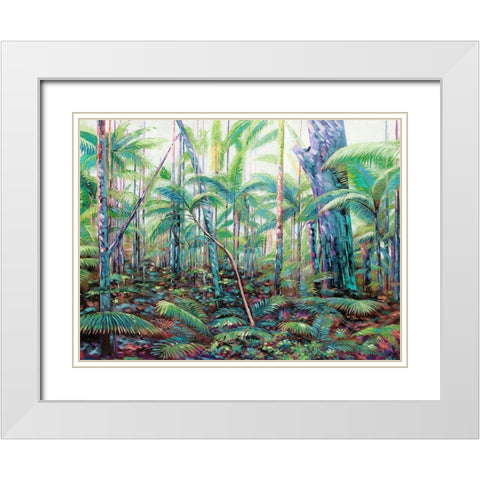 Hinterland White Modern Wood Framed Art Print with Double Matting by Urban Road