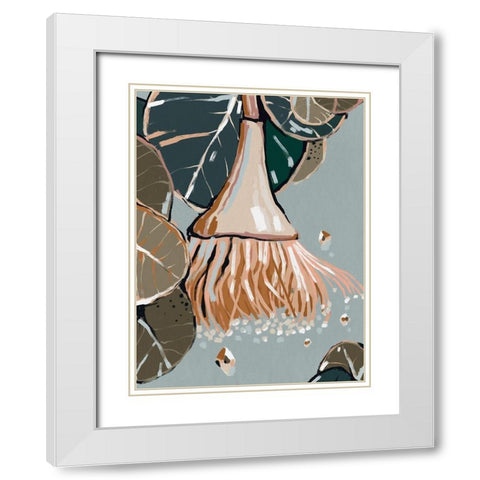 Dusty Flowering Gum I White Modern Wood Framed Art Print with Double Matting by Urban Road