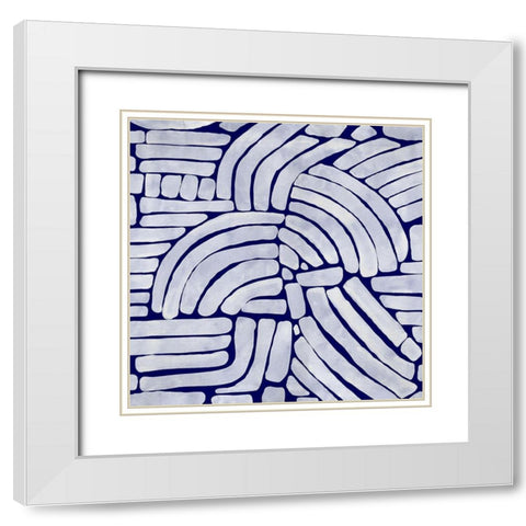 Arching Echoes II White Modern Wood Framed Art Print with Double Matting by Urban Road
