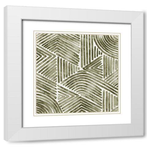 On Repeat III White Modern Wood Framed Art Print with Double Matting by Urban Road