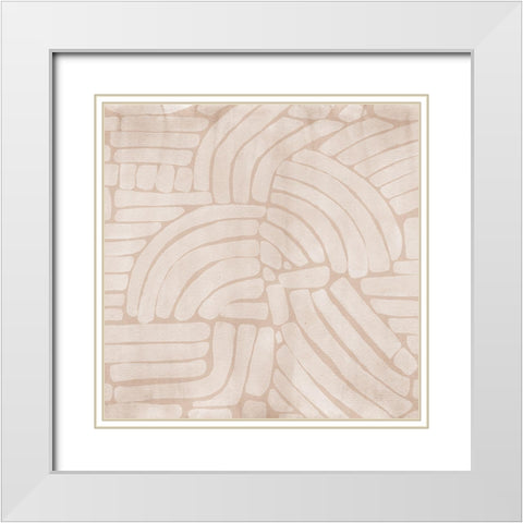 Arching Echoes IV White Modern Wood Framed Art Print with Double Matting by Urban Road