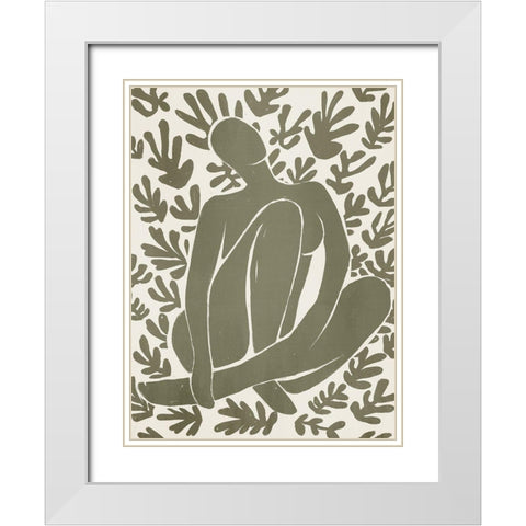 Haleness II White Modern Wood Framed Art Print with Double Matting by Urban Road