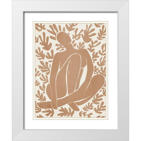 Haleness III White Modern Wood Framed Art Print with Double Matting by Urban Road