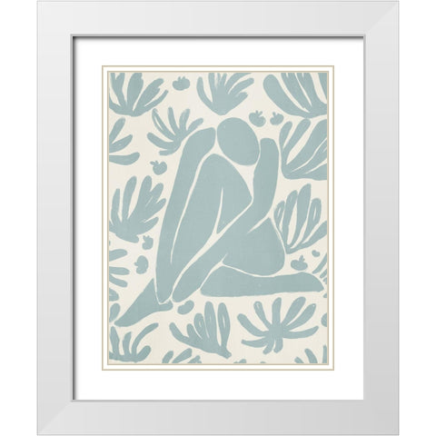 Haleness IV White Modern Wood Framed Art Print with Double Matting by Urban Road