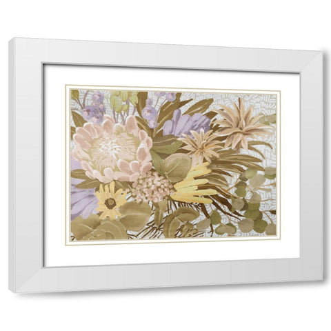 Native Brush II White Modern Wood Framed Art Print with Double Matting by Urban Road