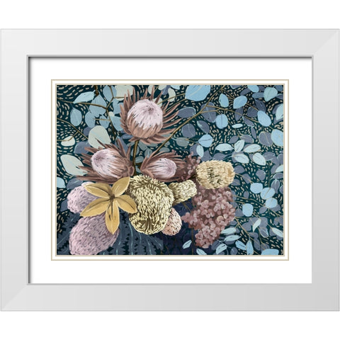 Nightfall I White Modern Wood Framed Art Print with Double Matting by Urban Road