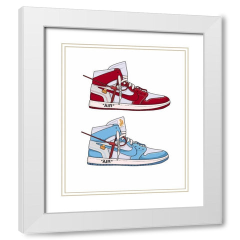 Fresh White Modern Wood Framed Art Print with Double Matting by Urban Road