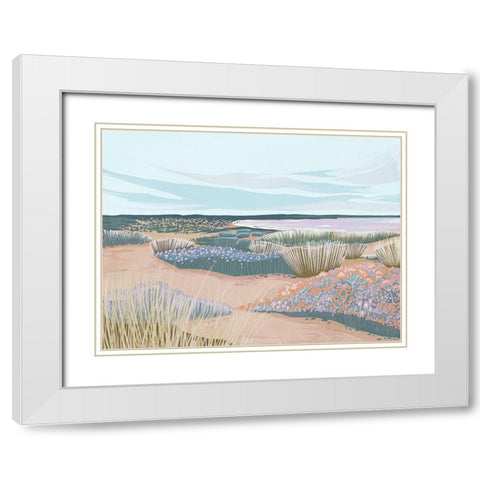 Dreamland White Modern Wood Framed Art Print with Double Matting by Urban Road