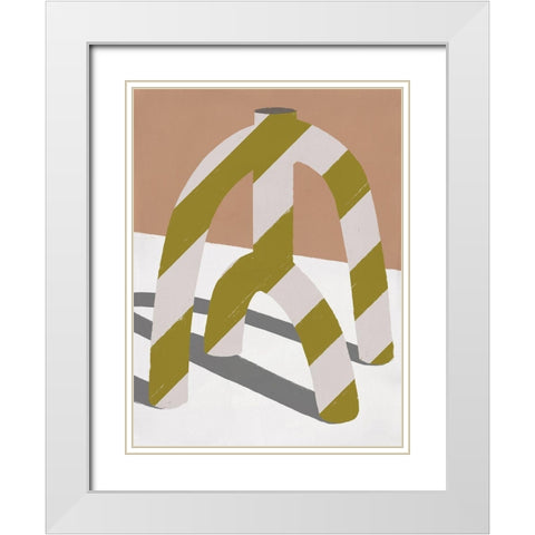 Sahara White Modern Wood Framed Art Print with Double Matting by Marrakech
